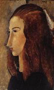 Amedeo Modigliani portrait of Jeanne Hebuterne oil painting on canvas